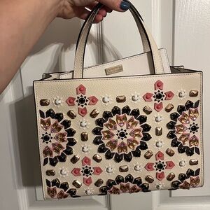 Kate Spade Beige Embellished Handbag